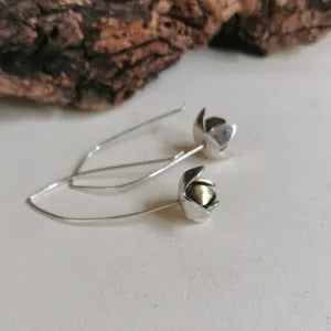 Orecchini Bocciolo di Loto doppi