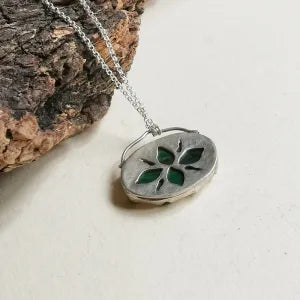 Collana Argento e Malachite