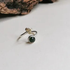 Anello Foglia Peepal