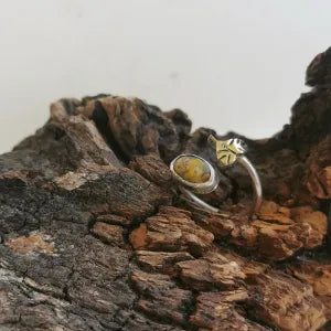 Anello Foglia Peepal