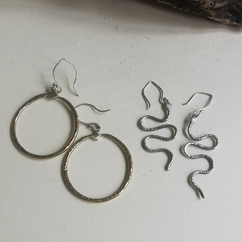 Orecchini Kundalini e Uroboro