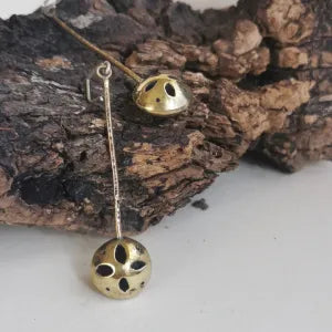 Orecchini Mandala porta essenza ottone