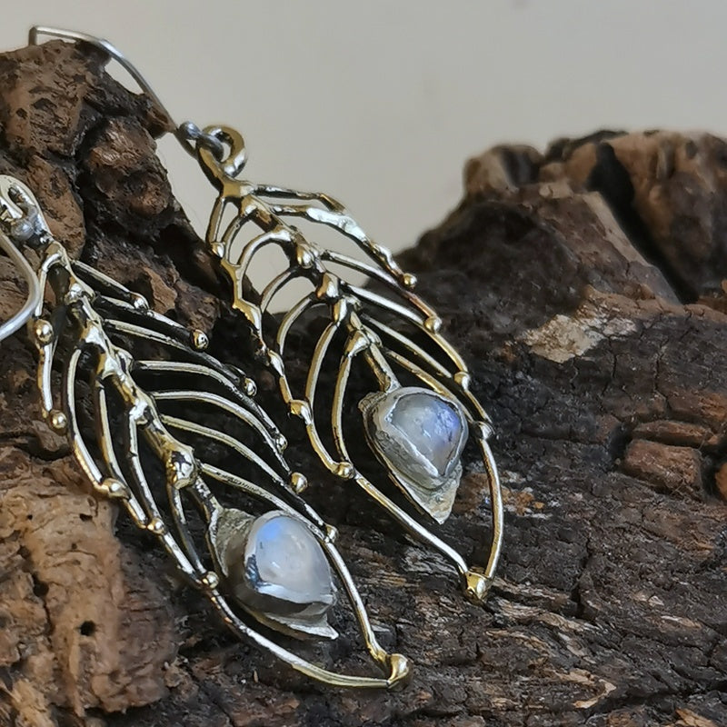 Orecchini Piume di Pavone